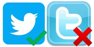 2 logos Twitter